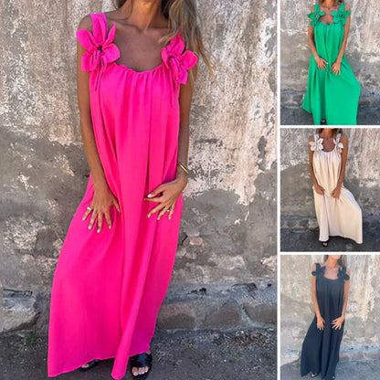 🌺✨ Letní šaty Noi s květinovým vzorem a výstřihem do U – 6 barev | S–3XL | Zeštíhlující | Ležérní elegance