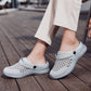 Módní síťovina prodyšné poloviny Slip-On sandály
