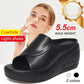 👡Dámské kůžené sandály se 5,5 cm podpebkem 35–40💥