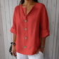 🔥【S-4XL】👚Lehká dámská blůza na knoflíky