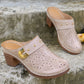 Dámské sandály Slip-On Closed Toe Chunky Sandals