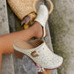 Dámské sandály Slip-On Closed Toe Chunky Sandals