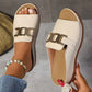 🏖️Artificial Leather Open Toe Slippers