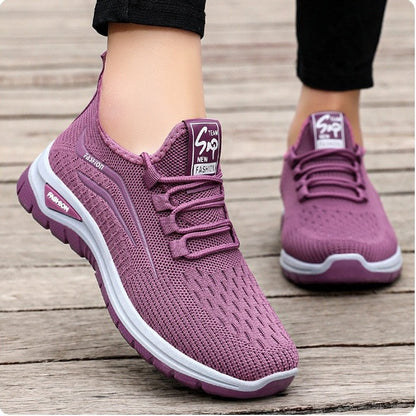 Damen Slip-on-Sneaker mit Strickstruktur