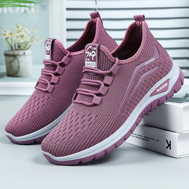 Damen Slip-on-Sneaker mit Strickstruktur