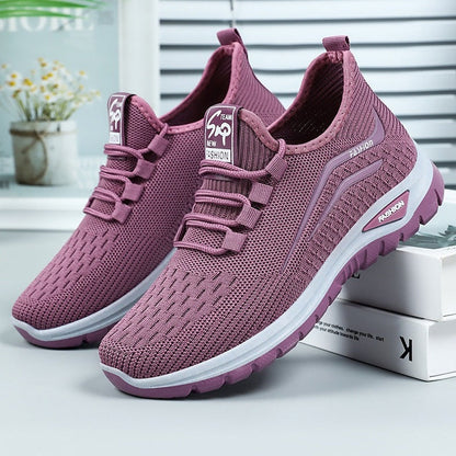 Damen Slip-on-Sneaker mit Strickstruktur