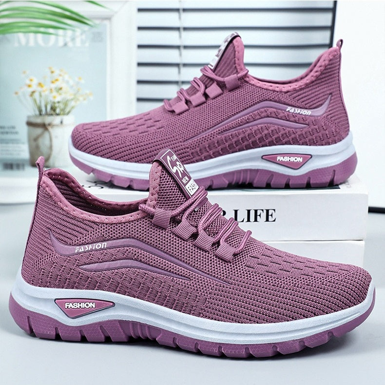 Damen Slip-on-Sneaker mit Strickstruktur