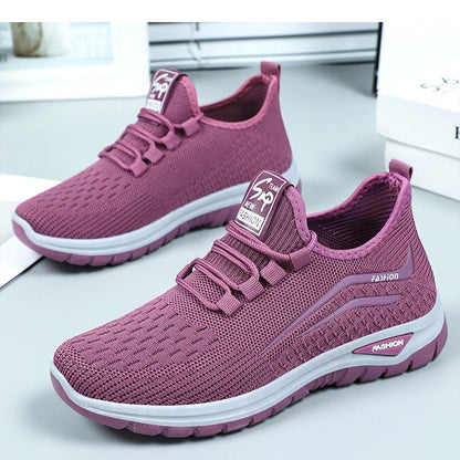Damen Slip-on-Sneaker mit Strickstruktur