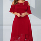 🌸✨ Šaty Noi Elegans s odhalenými rameny a krajkovým lemem – 4 barvy | S–4XL | Romantické | Společenské