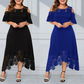 🌸✨ Šaty Noi Elegans s odhalenými rameny a krajkovým lemem – 4 barvy | S–4XL | Romantické | Společenské
