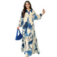 👗 50% SLEVA! 🌸 Dámské květinové maxi šaty s V‑výstřihem☀️