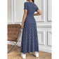 👗Ležérní maxi šaty s výstřihem do V a květinovým vzorem pro ženy