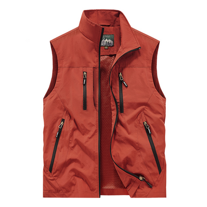 ⏰Zeitlich begrenzter Verkauf – 49 % RABATT🔥🧥 Herren Oversized Ärmellose Westenjacke mit Taschen