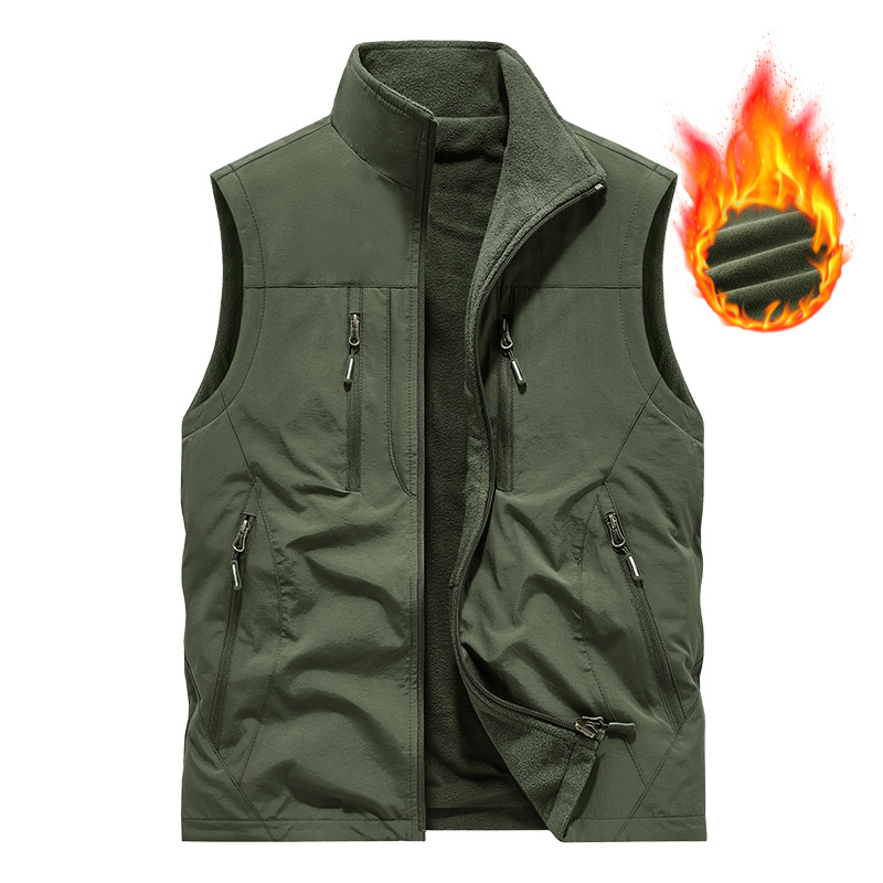 ⏰Zeitlich begrenzter Verkauf – 49 % RABATT🔥🧥 Herren Oversized Ärmellose Westenjacke mit Taschen