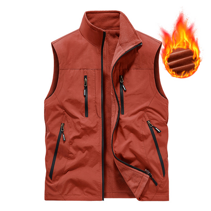 ⏰Zeitlich begrenzter Verkauf – 49 % RABATT🔥🧥 Herren Oversized Ärmellose Westenjacke mit Taschen