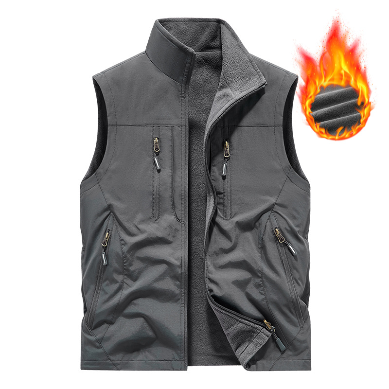 ⏰Zeitlich begrenzter Verkauf – 49 % RABATT🔥🧥 Herren Oversized Ärmellose Westenjacke mit Taschen