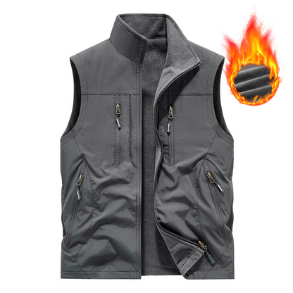 ⏰Zeitlich begrenzter Verkauf – 49 % RABATT🔥🧥 Herren Oversized Ärmellose Westenjacke mit Taschen