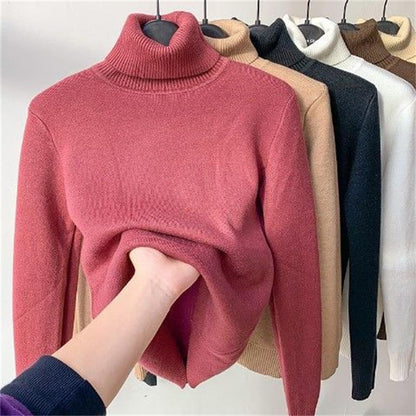🥰Verdicktes Fleece-Strick-Unterhemd für Herbst und Winter, warme und bequeme Innenbekleidung