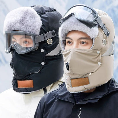 ❄️❄️Reflektierender Sicherheitsstreifen Warme Trapper-Mütze