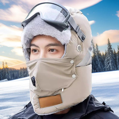 ❄️❄️Reflektierender Sicherheitsstreifen Warme Trapper-Mütze