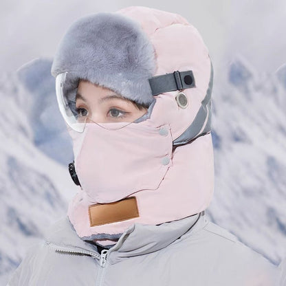 ❄️❄️Reflektierender Sicherheitsstreifen Warme Trapper-Mütze