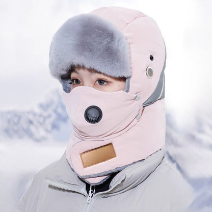 ❄️❄️Reflektierender Sicherheitsstreifen Warme Trapper-Mütze