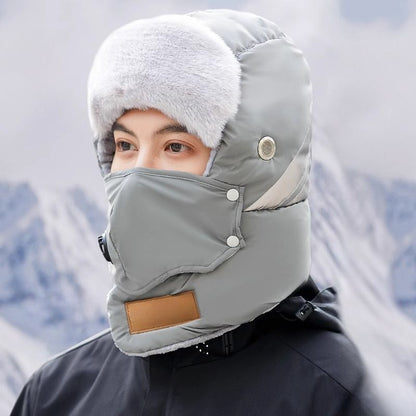 ❄️❄️Reflektierender Sicherheitsstreifen Warme Trapper-Mütze