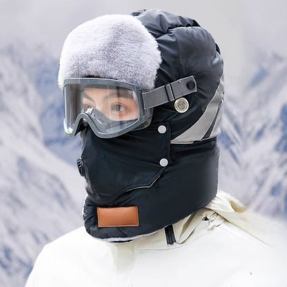 ❄️❄️Reflektierender Sicherheitsstreifen Warme Trapper-Mütze