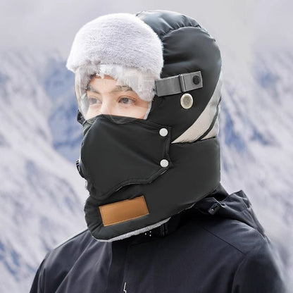 ❄️❄️Reflektierender Sicherheitsstreifen Warme Trapper-Mütze