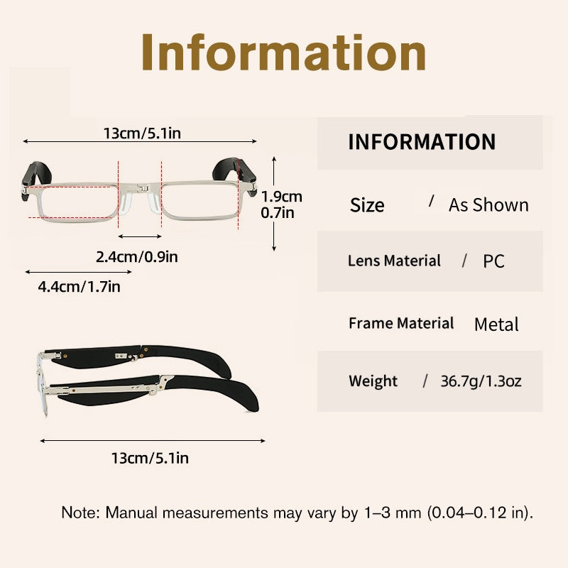 Faltbare Lesebrille mit Etui – +1.00 bis +4.00