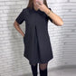 Elegantní minišaty s límečkem pro ženy