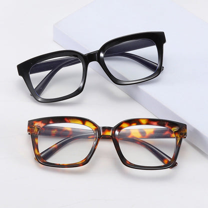 Quadratische Retro-Brille ohne Sehstärke