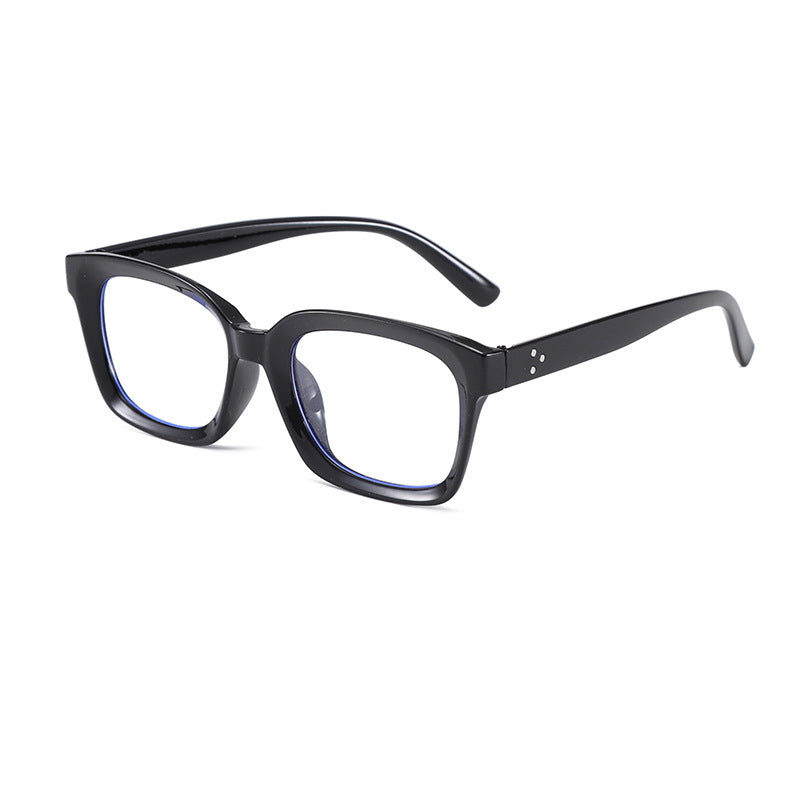 Quadratische Retro-Brille ohne Sehstärke