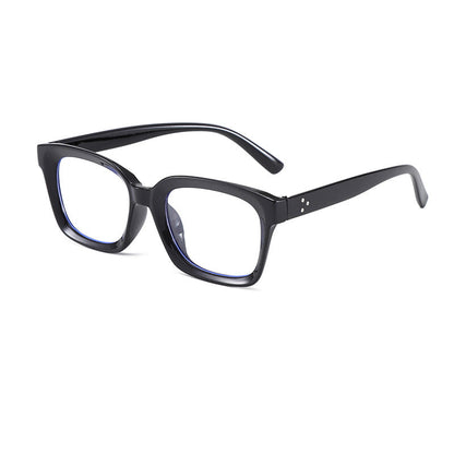 Quadratische Retro-Brille ohne Sehstärke