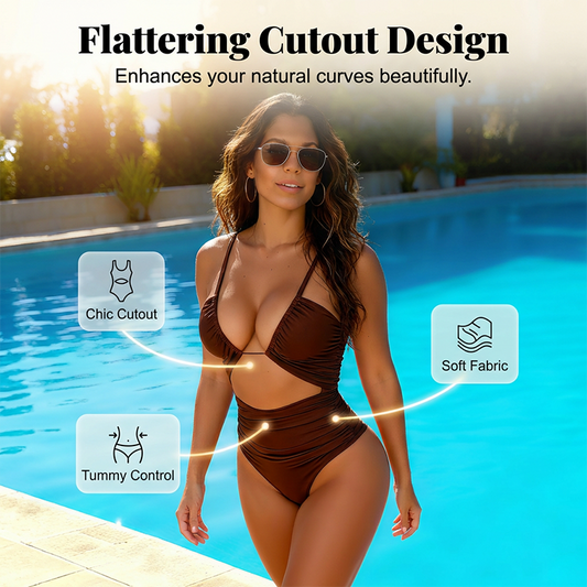 Dámské plavky s vysokým pasem a tvarujícím efektem