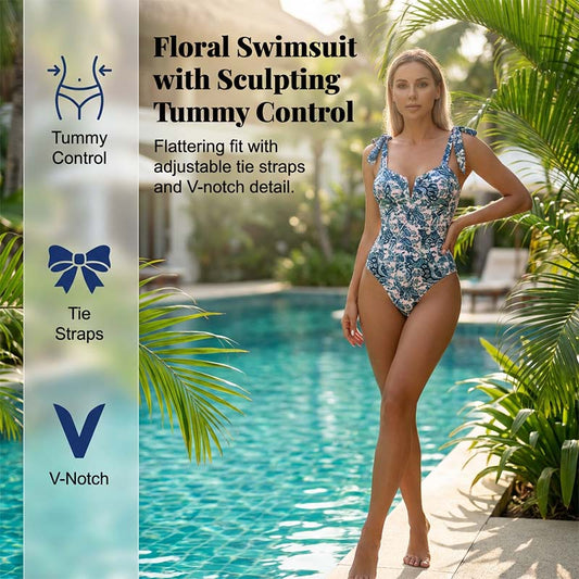 Dámské módní jednodílné plavky s potiskem