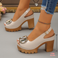 👠 Elegantní sandály s otevřenou špičkou a podpatkem – s přezkou, pohodlný blokový podpatek  ✨💃☀️