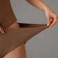 Tie-Front Mesh Tankini Set with High-Waisted Bottoms