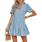 👗 NYNÍ S 50% SLEVOU! 🌸 Dámské letní vzdušné krajkové šaty ve stylu babydoll – s ozdobnými očky, lehké a ideální na dovolenou ☀️