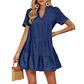👗 NYNÍ S 50% SLEVOU! 🌸 Dámské letní vzdušné krajkové šaty ve stylu babydoll – s ozdobnými očky, lehké a ideální na dovolenou ☀️