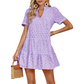 👗 NYNÍ S 50% SLEVOU! 🌸 Dámské letní vzdušné krajkové šaty ve stylu babydoll – s ozdobnými očky, lehké a ideální na dovolenou ☀️