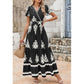 👗Dámské ležérní maxišaty s výstřihem do V ve stylu boho🌺