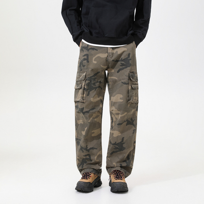 👖Pánské cargo kalhoty volného střihu s maskáčovým vzorem | Odolné, praktické, pohodlné | S–XL