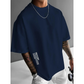 👕✨ Pánské volné tričko s krátkým rukávem – Prémiová směs bavlny, městský grafický potisk & oversized volný styl 🏙️