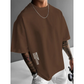 👕✨ Pánské volné tričko s krátkým rukávem – Prémiová směs bavlny, městský grafický potisk & oversized volný styl 🏙️