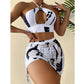 👙🏖️ Dámská 3dílná bikiní sada s batikovým vzorem S–XL