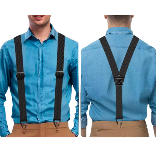 👔 Robustní pánské šle s elastickými popruhy 👖