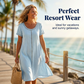 Dámské šaty s krátkým rukávem volného střihu