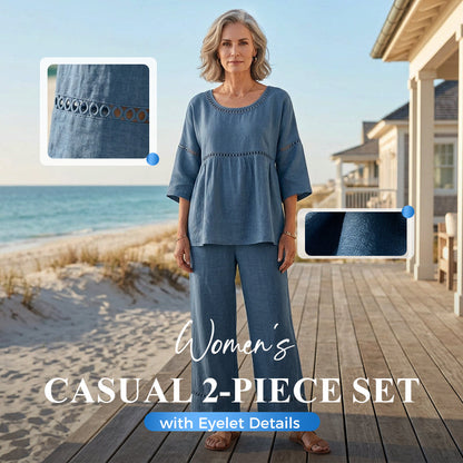 👕 ČASOVĚ OMEZENÁ SLEVA 49%! ✨ Dámská dvoudílná sada – prošívané detaily, ležérní, pohodlná, všestranná 🌸