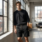 🩳Men's Casual Textured Cargo Shorts with Drawstring